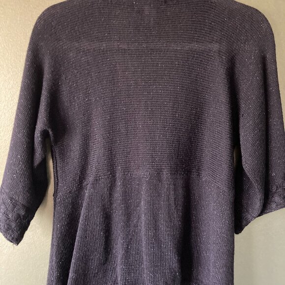 White House | Black Market Cardigan, Black with sparkle threads, Size M - Picture 6 of 7